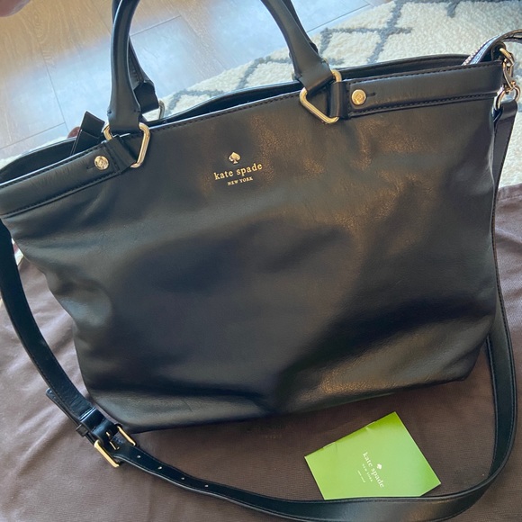 Kate Spade Black Carry-all Shoulder Bag with strap - Picture 4 of 16